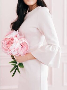Rachel Parcell Pale Pink Bell Sleeve Sheath Dress - Size XS